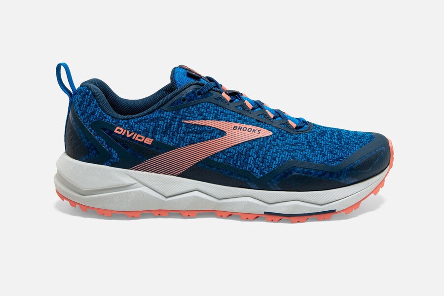 Zapatillas Trail Brooks Divide Mujer Azules/Flores/Gris Comprar WKAD74056